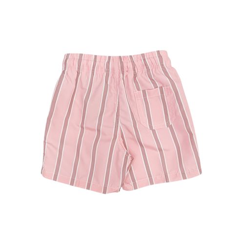 Bermuda color rosa con diseño rayado para niño