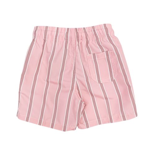 Bermuda color rosa con diseño rayado para niño