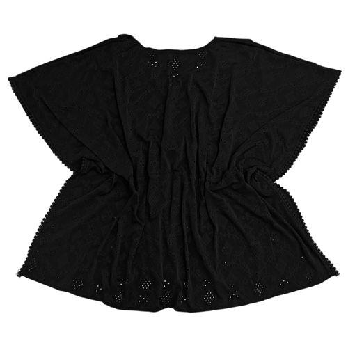 Salida de baño color negro con ajuste de laza para mujer