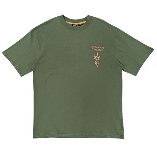 Camiseta color verde con mangas cortas para hombre