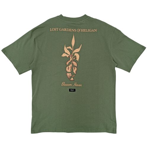 Camiseta color verde con mangas cortas para hombre