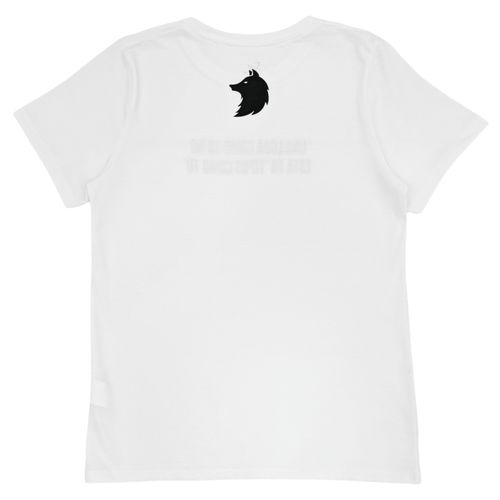 Camiseta de mangas cortas y cuello redondo color blanco para mujer