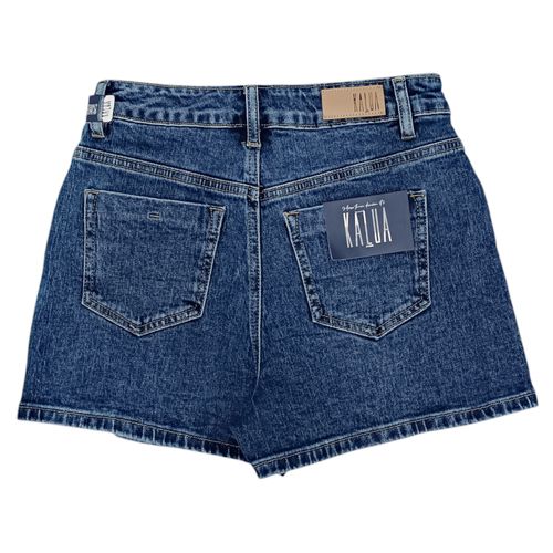 Falda short denim color azul para mujer