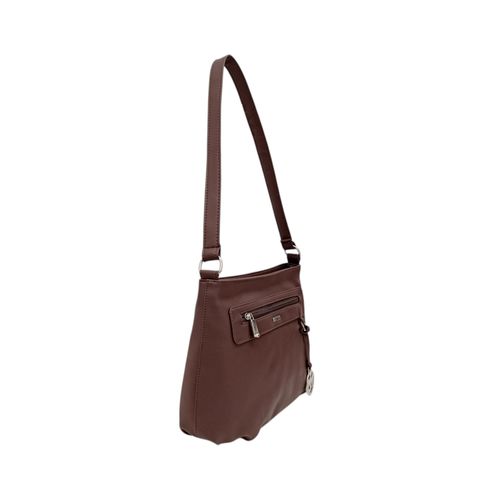Cartera shopper color café oscuro para mujer