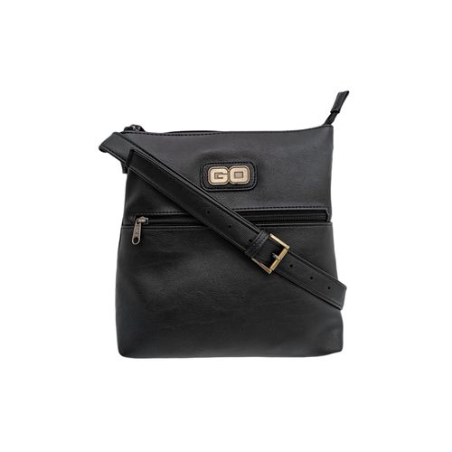 Crossbody color negro diseño con textura para mujer