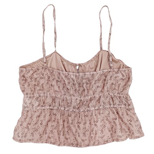 Blusa color rosa escote en V de tirantes para mujer