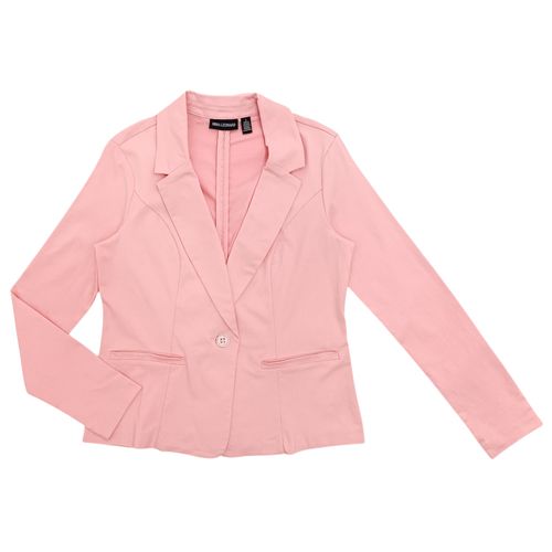 Blazer color rosa de mangas largas para mujer