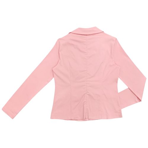 Blazer color rosa de mangas largas para mujer