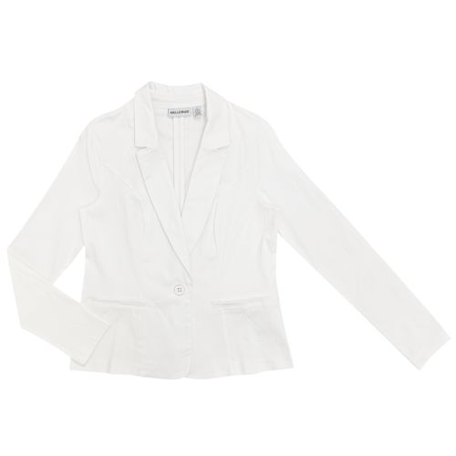 Blazer color blanco de mangas largas para mujer