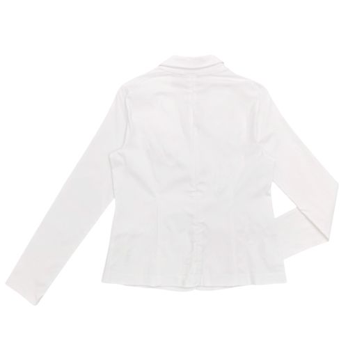 Blazer color blanco de mangas largas para mujer