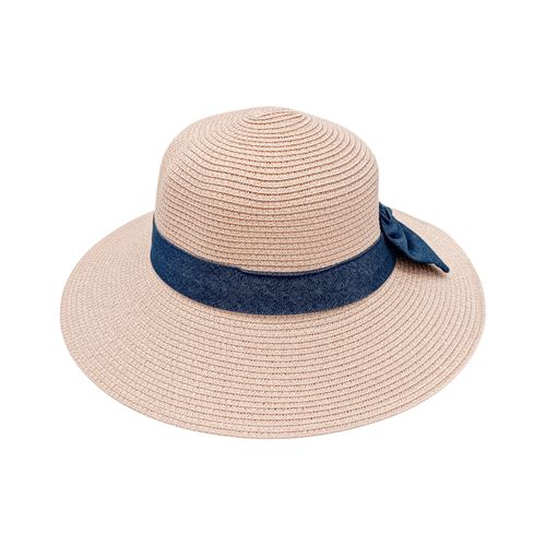 Sombrero color rosa con textura para mujer