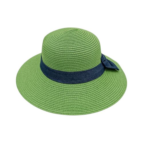 Sombrero color verde con textura para mujer