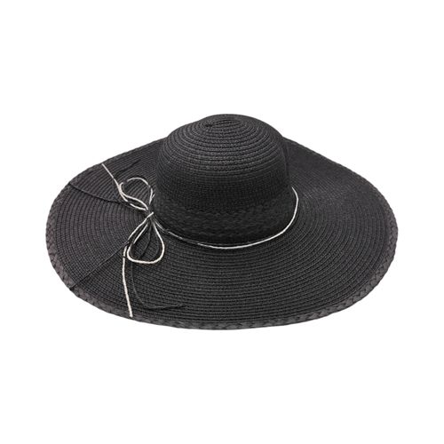 Sombrero con textura color negro para mujer