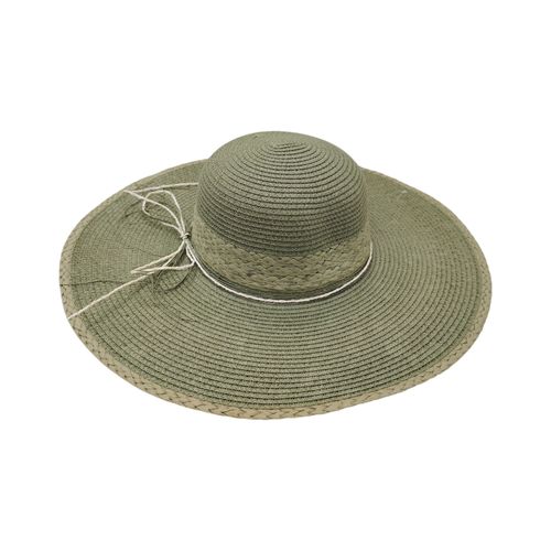 Sombrero con textura color verde para mujer