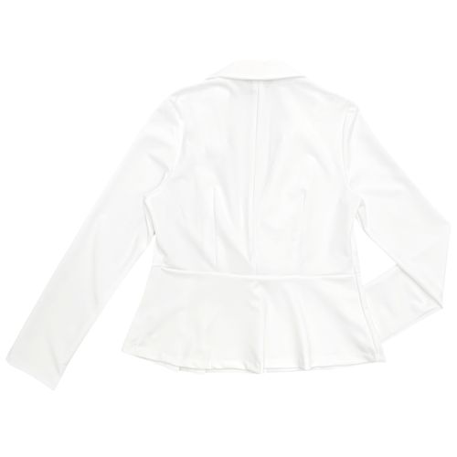 Blazer color blanco diseño con textura para mujer