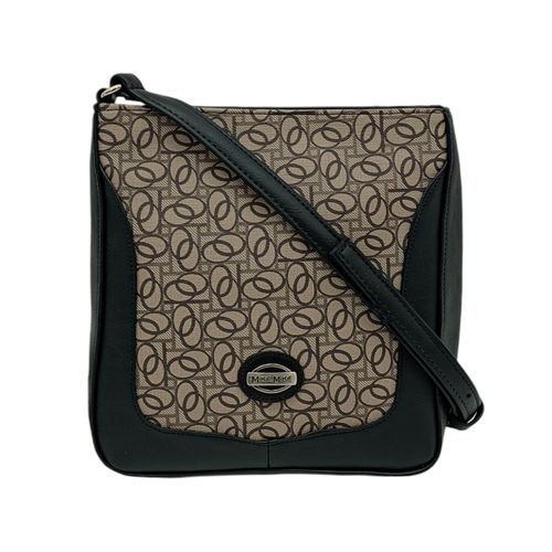 Crossbody color negro diseño circular para mujer