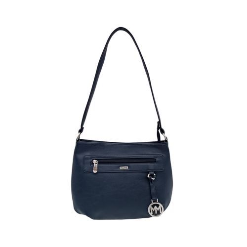 Cartera hobo color azul con textura para mujer