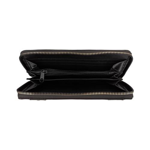 Billetera zip around Alexis Bendel color negro para mujer