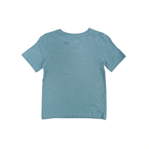 Camiseta color azul con cuello redondo y mangas cortas para niño