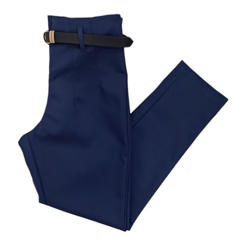 Pantalón skinny color azul con estilo casual para mujer
