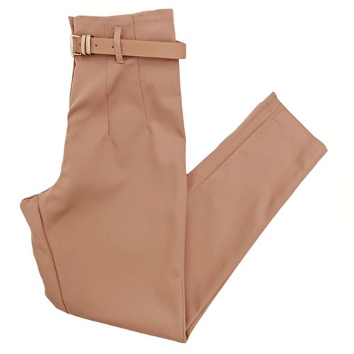 Pantalón skinny color café con estilo casual para mujer