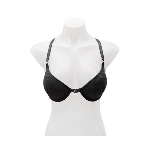 Brasier color negro diseño con encaje para mujer