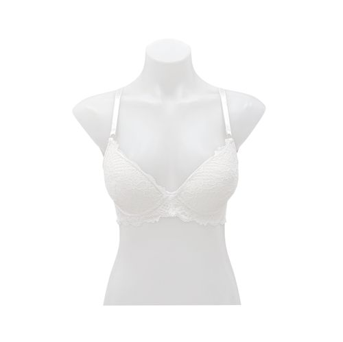 Brasier color blanco diseño con encaje para mujer