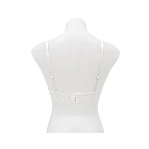 Brasier color blanco diseño con encaje para mujer