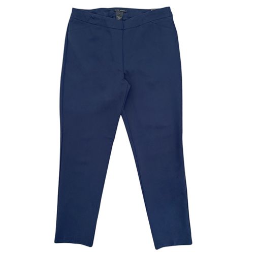 Pantalón slim ankle color navy para mujer