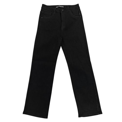 Straight jeans curvy color negro para mujer