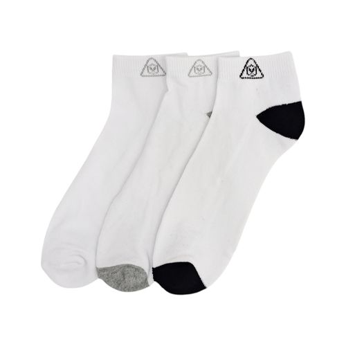 Set de calcetines tobilleros color blanco para hombre