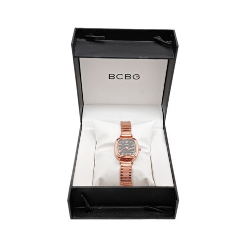 Reloj análogo en color bronce con textura para mujer