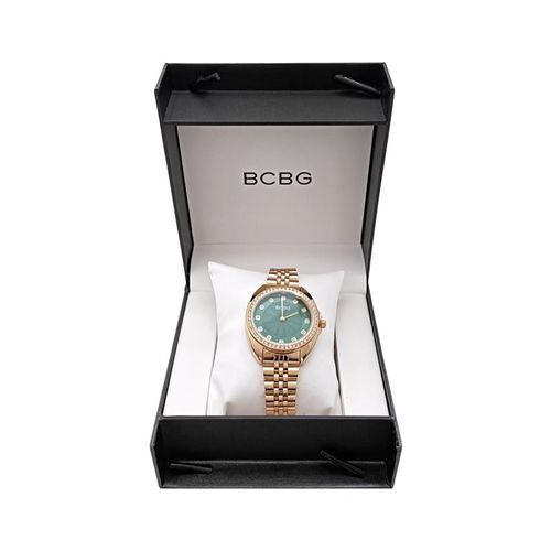 Reloj análogo color dorado con detalles para mujer