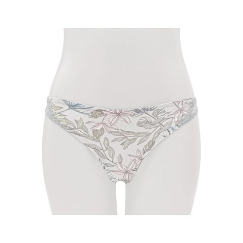 Panty tipo hilo multicolor con estampado floral para mujer