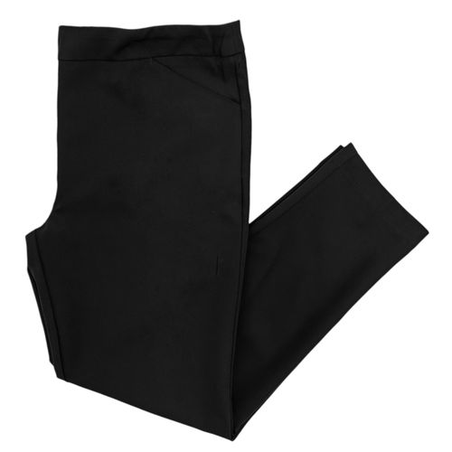 Pantalón slim ankle color negro casual para mujer