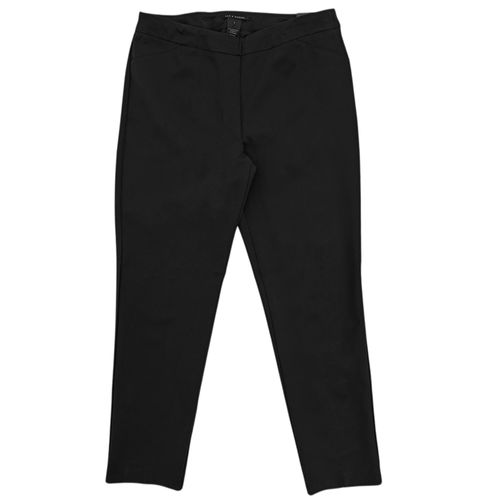 Pantalón slim ankle color negro casual para mujer