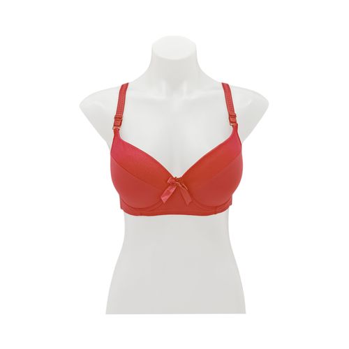 Brasier de color rojo surtido en copa C con detalle para mujer