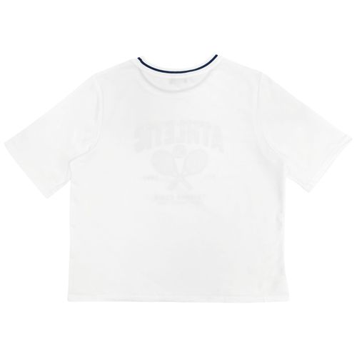 Camiseta surtida de color con cuello redondo para mujer