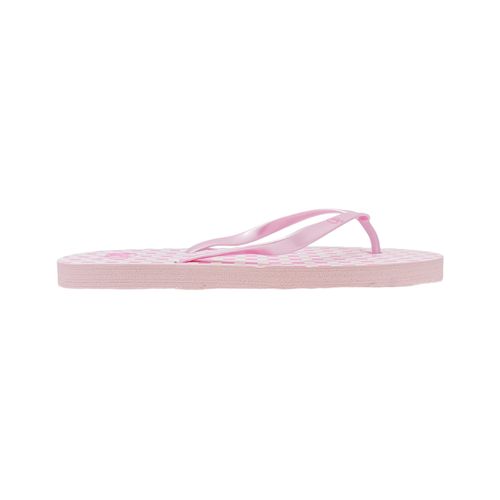 Sandalias de playa color rosa con diseño de cuadros para mujer