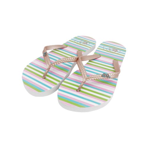 Sandalias de playa en multicolor diseño rayado para mujer