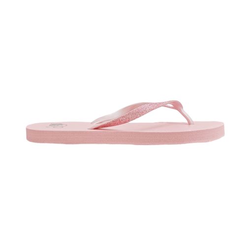 Sandalias de playa en color rosa con detalle de brillos para mujer