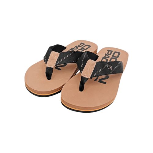 Sandalias de playa en color café estampado OP para hombre