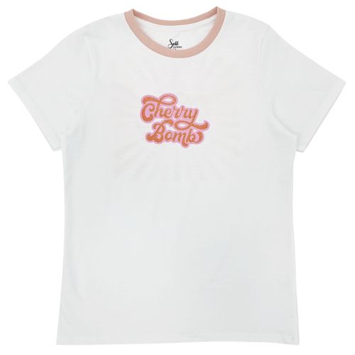 Camiseta multicolor de estilo básica para mujer