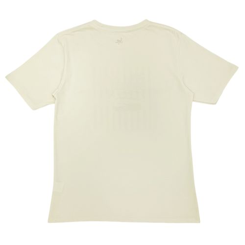 Camiseta oversize en color ivory con divertido estampado para mujer