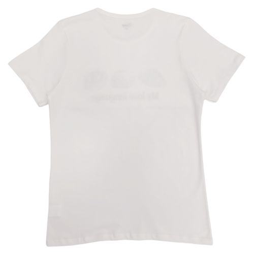 Camiseta de mangas cortas color blanco estampada de san Valentín para mujer