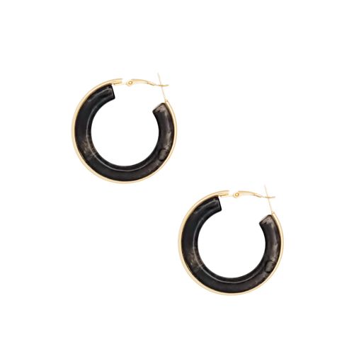 Argollas casuales color dorado para mujer
