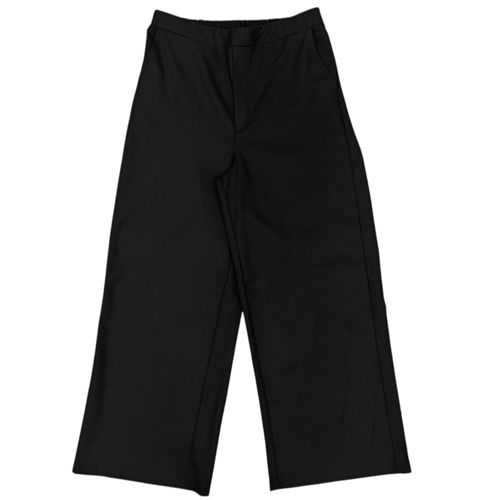 Pantalón wide leg casual color negro para mujer