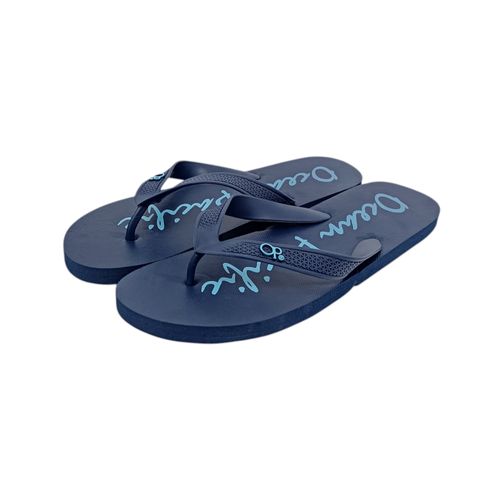 Sandalias de playa color azul con correa texturizada para hombre