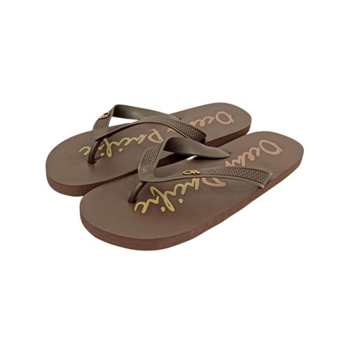 Sandalias de playa color café con correa texturizada para hombre