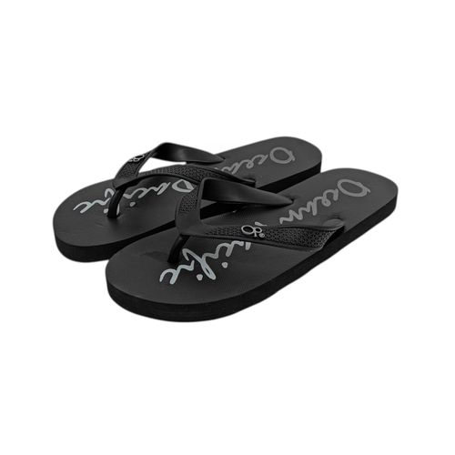 Sandalias de playa color negro con correa texturizada para hombre